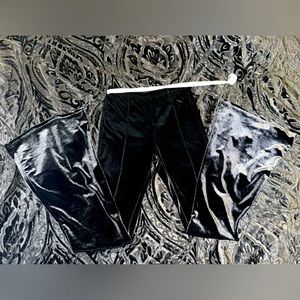 Goth velvet pants
